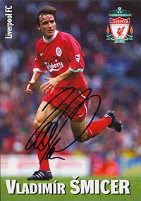 Vladimír Šmicer - FC Liverpool 2001/02 - original signed