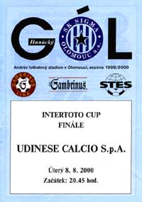 Final ITC 2000 Sigma Olomouc-Udinese Calcio